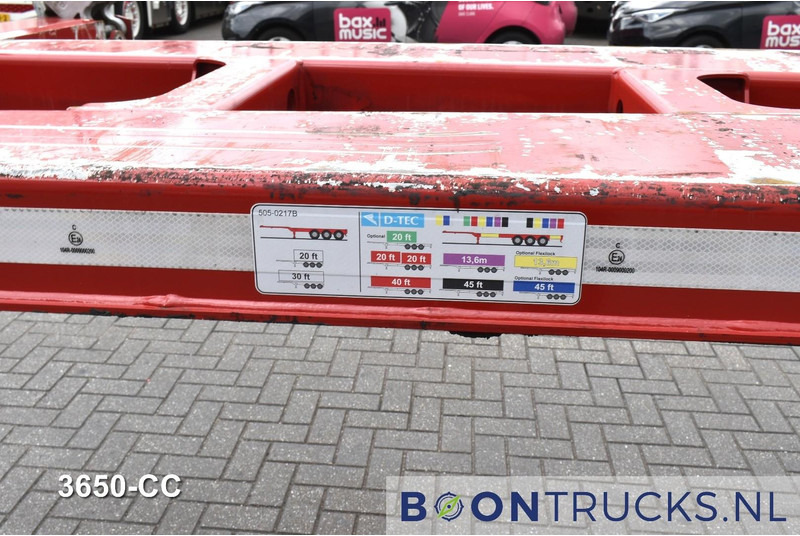 Semirremolque portacontenedore/ Intercambiable D-Tec FLEXITRAILER | 2x20-30-40-45ft HC * 2x LIFT AXLE * 2x EXTENDABLE * MOT 11-2025: foto 15 Semirremolque portacontenedore/ Intercambiable D-Tec FLEXITRAILER | 2x20-30-40-45ft HC * 2x LIFT AXLE * 2x EXTENDABLE * MOT 11-2025: foto 15