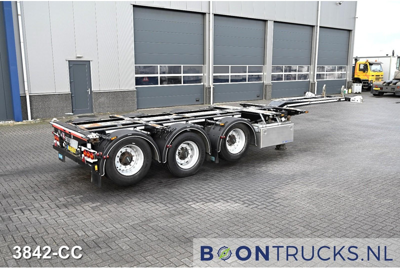 D-Tec FLEXITRAILER | 2x20-30-40-45ft HC * 2x LIFT AXLE * 3x EXTENDABLE * ADR * APK 10-2026 * NL TRAILER - Semirremolque portacontenedore/ Intercambiable: foto 1 D-Tec FLEXITRAILER | 2x20-30-40-45ft HC * 2x LIFT AXLE * 3x EXTENDABLE * ADR * APK 10-2026 * NL TRAILER - Semirremolque portacontenedore/ Intercambiable: foto 1