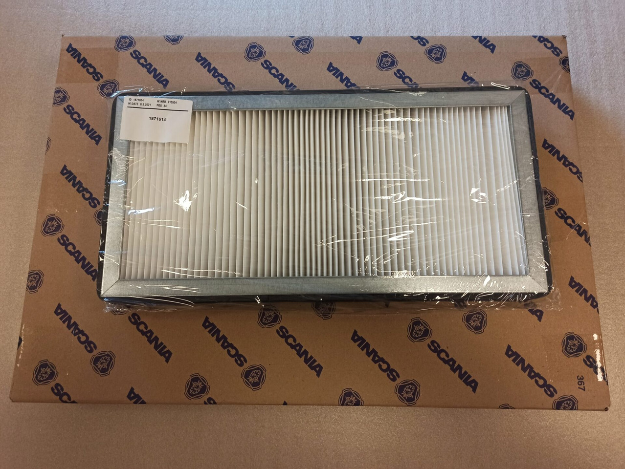 SCANIA AIR FILTER - 1871614 - Filtro de cabina para Camión: foto 1 SCANIA AIR FILTER - 1871614 - Filtro de cabina para Camión: foto 1