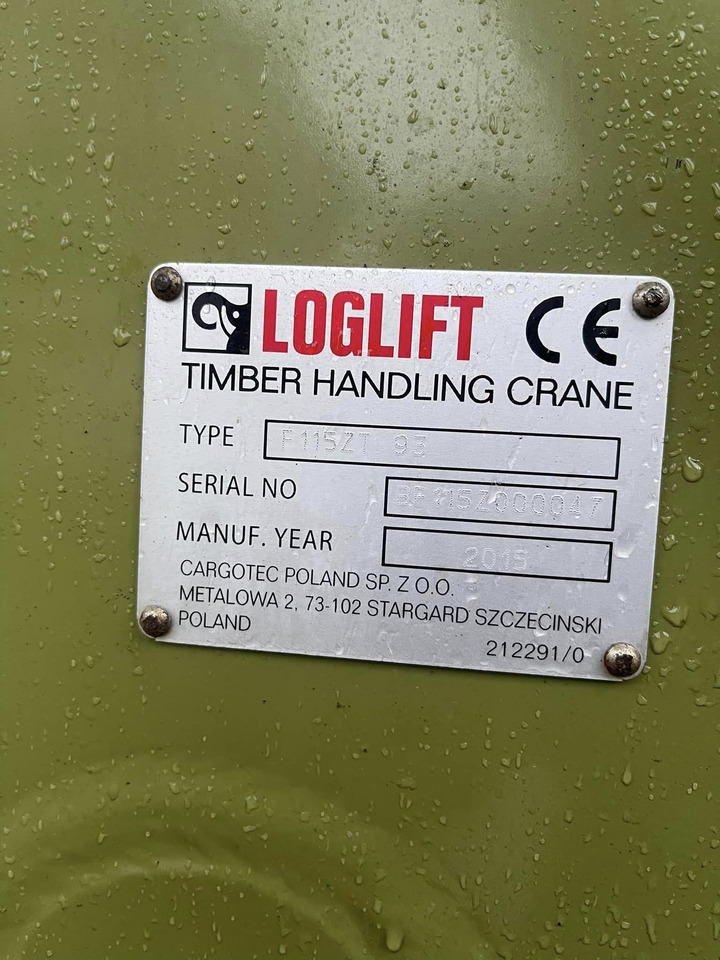 LOGLIFT F115 ZT 93 - Grúa para camión para Maquinaria forestal: foto 4 LOGLIFT F115 ZT 93 - Grúa para camión para Maquinaria forestal: foto 4