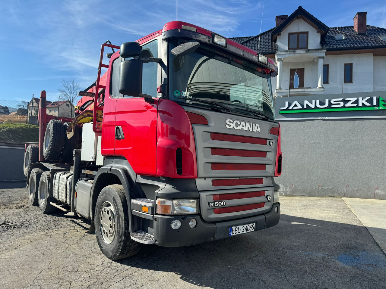 SCANIA R500 - Camión forestal, Camión grúa: foto 1 SCANIA R500 - Camión forestal, Camión grúa: foto 1