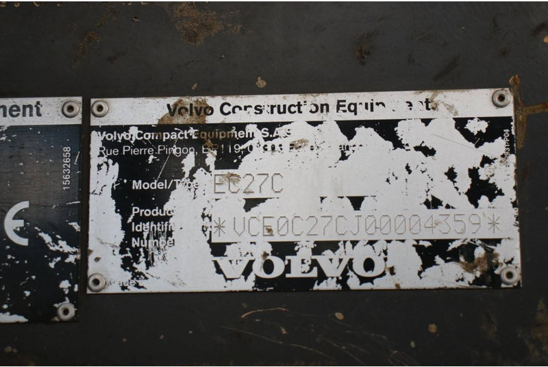 Excavadora de cadenas Volvo EC27C: foto 14
