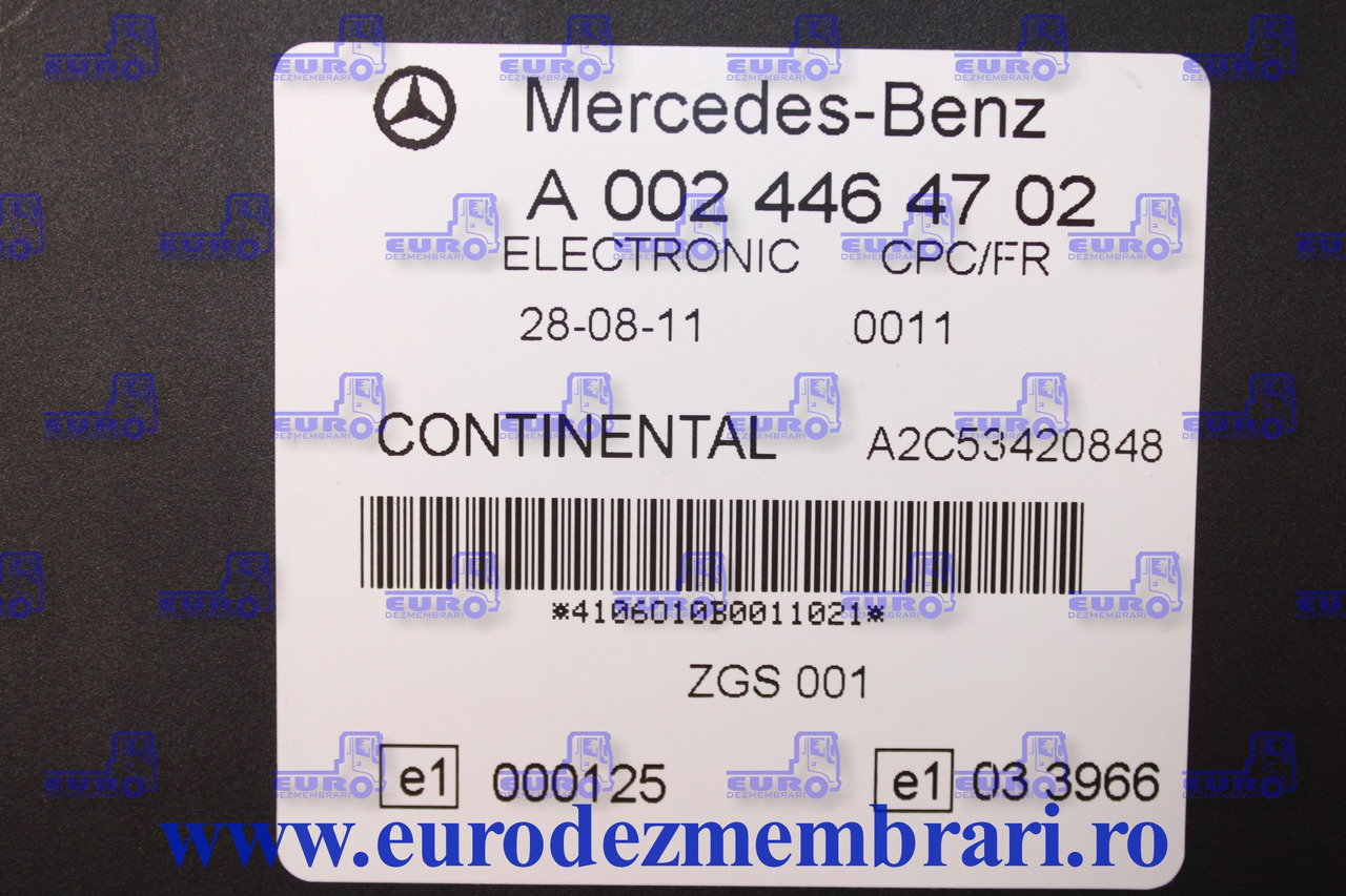 CALCULATOR CPC-FR MERCEDES ACTROS MP3 A0024464702 - Unidad de control para Camión: foto 3 CALCULATOR CPC-FR MERCEDES ACTROS MP3 A0024464702 - Unidad de control para Camión: foto 3