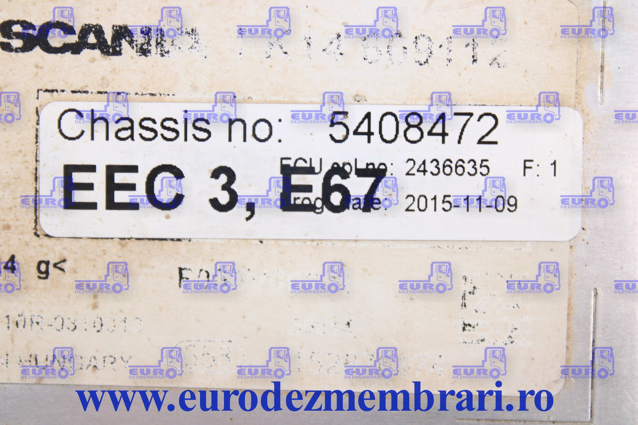 CALCULATOR EEC3 SCANIA 2436635 2300007 2307227 2377683 2272388 2469934 2541603 2562200 - Unidad de control para Camión: foto 2 CALCULATOR EEC3 SCANIA 2436635 2300007 2307227 2377683 2272388 2469934 2541603 2562200 - Unidad de control para Camión: foto 2