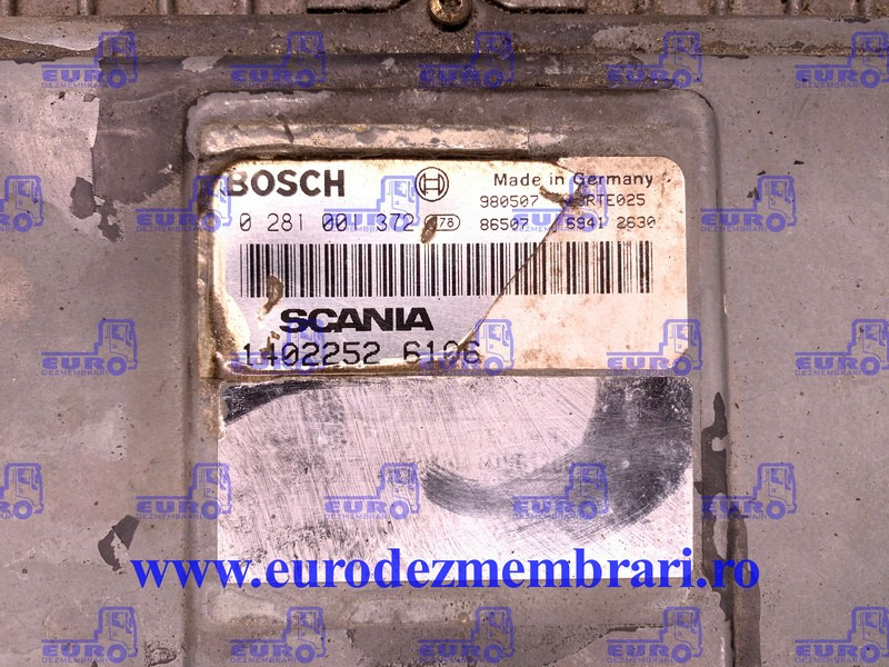 CALCULATOR MOTOR SCANIA 1402252, 0281001372, 1424648, 1440666 - Unidad de control para Camión: foto 2 CALCULATOR MOTOR SCANIA 1402252, 0281001372, 1424648, 1440666 - Unidad de control para Camión: foto 2