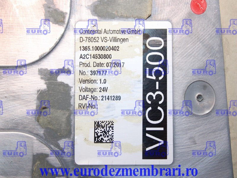 CALCULATOR VIC3-500 DAF XF106 2141289, 2139671, 2206308 - Unidad de control para Camión: foto 4 CALCULATOR VIC3-500 DAF XF106 2141289, 2139671, 2206308 - Unidad de control para Camión: foto 4
