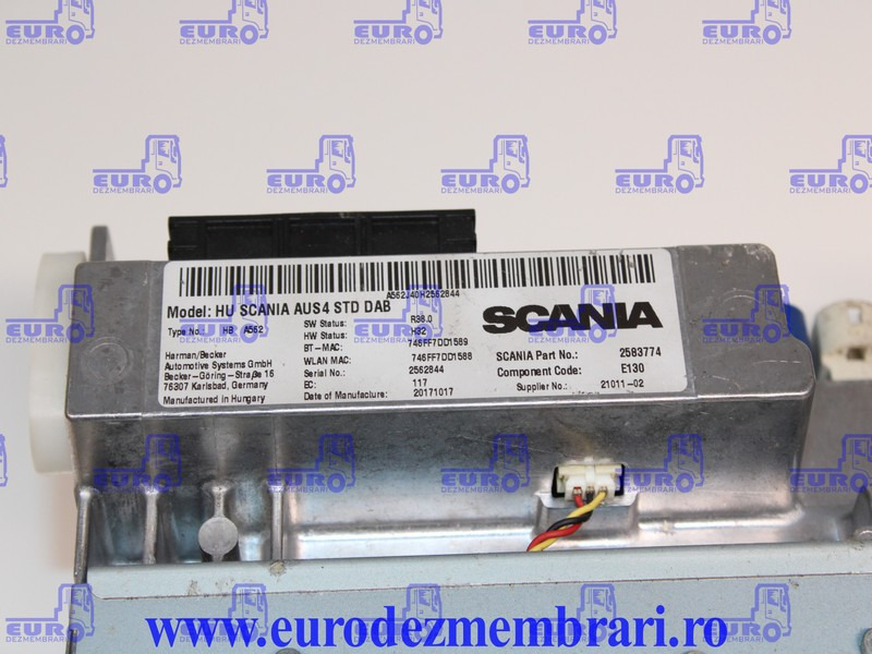 ELEMENT BORD UNITATE MULTIMEDIA SCANIA NGS 2583774, 2594721, 2735760, 2635711, 2783088, 2819278, 2819281 - Salpicadero para Camión: foto 3 ELEMENT BORD UNITATE MULTIMEDIA SCANIA NGS 2583774, 2594721, 2735760, 2635711, 2783088, 2819278, 2819281 - Salpicadero para Camión: foto 3