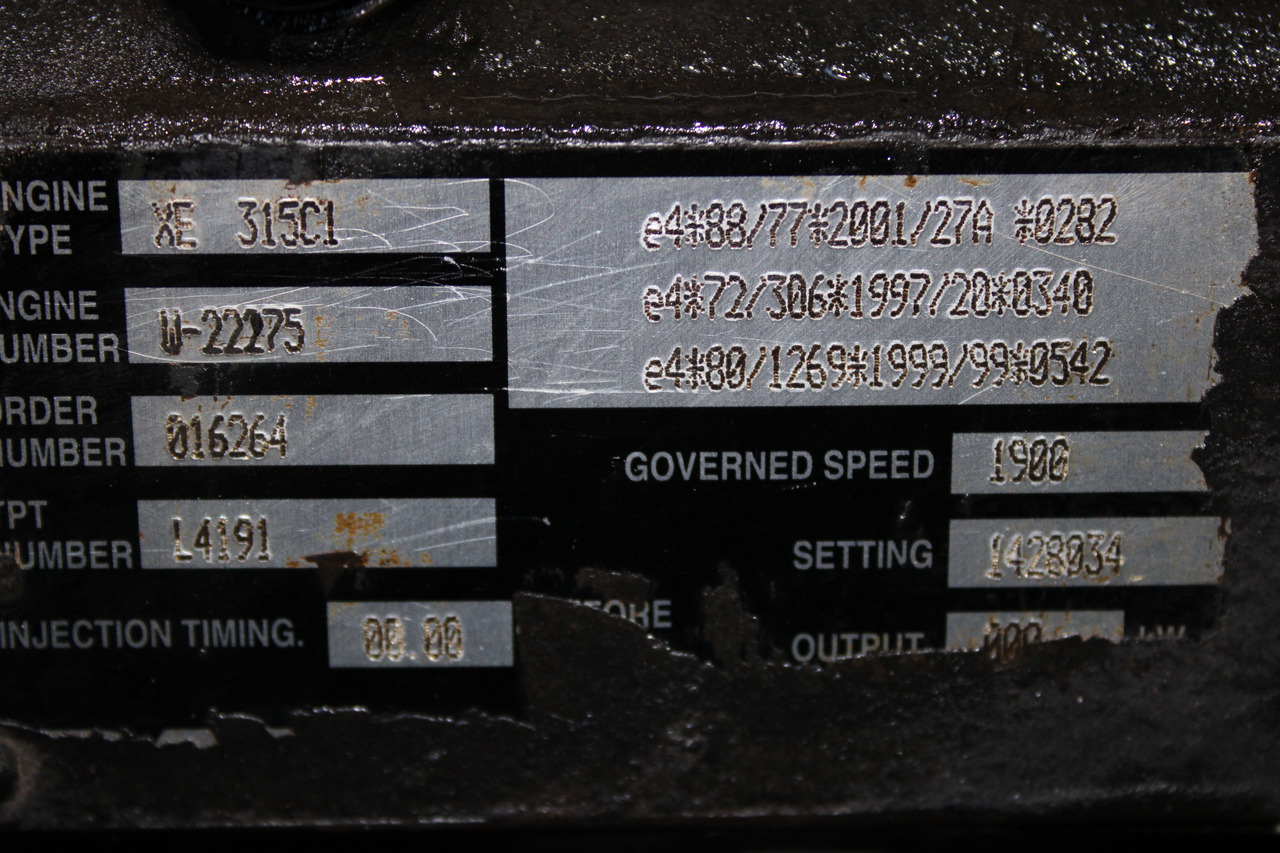 MOTOR DAF UPEC 2 XE 315C1 430CP EURO 3 1428034 - Motor para Camión: foto 5 MOTOR DAF UPEC 2 XE 315C1 430CP EURO 3 1428034 - Motor para Camión: foto 5