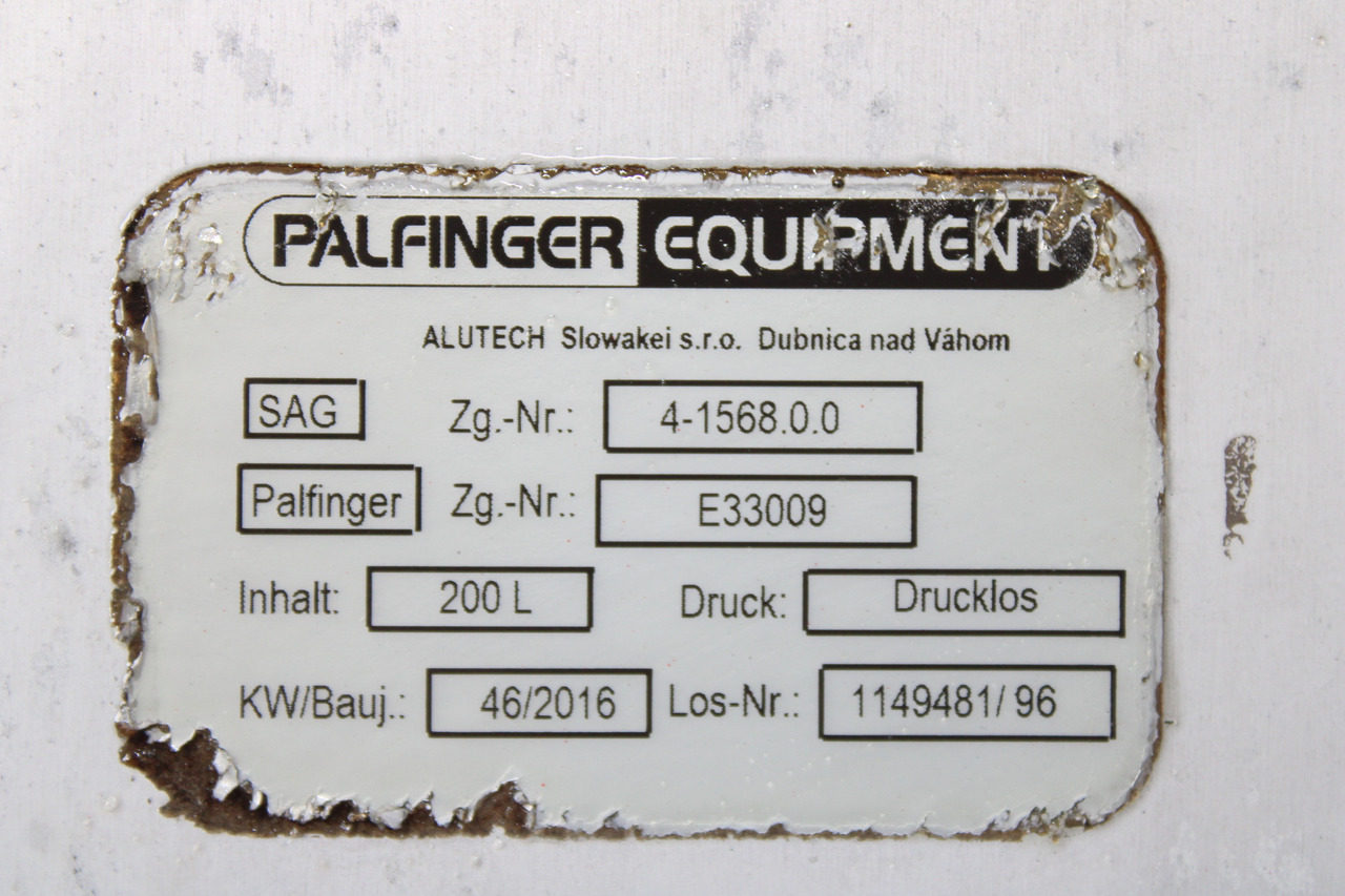 REZERVOR ULEI HIDRAULIC 200L PALFINGER E33009 - Depósito hidráulico para Camión: foto 4 REZERVOR ULEI HIDRAULIC 200L PALFINGER E33009 - Depósito hidráulico para Camión: foto 4