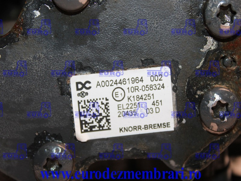 SUPAPA REFULARE MERCEDES ACTROS MP4 A0024461964, K184251 - Válvula de freno para Camión: foto 2 SUPAPA REFULARE MERCEDES ACTROS MP4 A0024461964, K184251 - Válvula de freno para Camión: foto 2