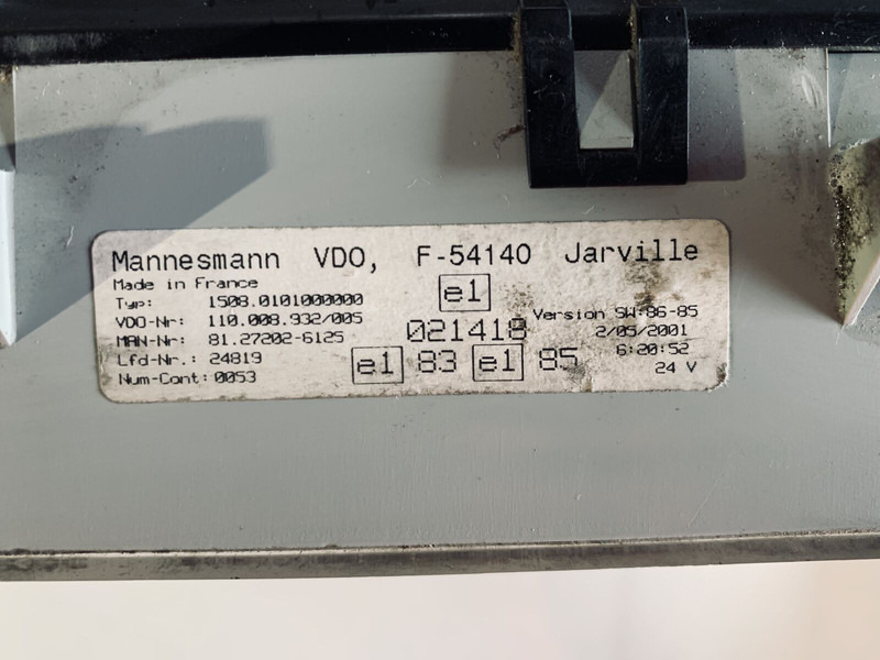 MAN VDO - Salpicadero: foto 3 MAN VDO - Salpicadero: foto 3