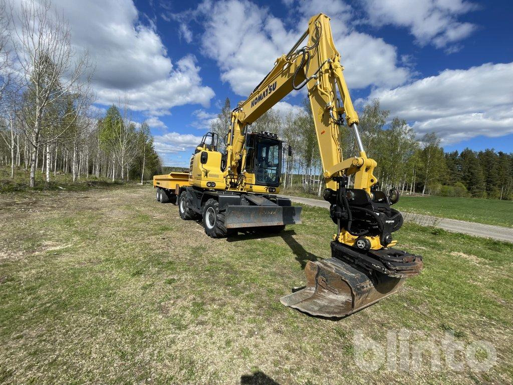 Komatsu PW 148 med vagn - Excavadora de ruedas: foto 4 Komatsu PW 148 med vagn - Excavadora de ruedas: foto 4
