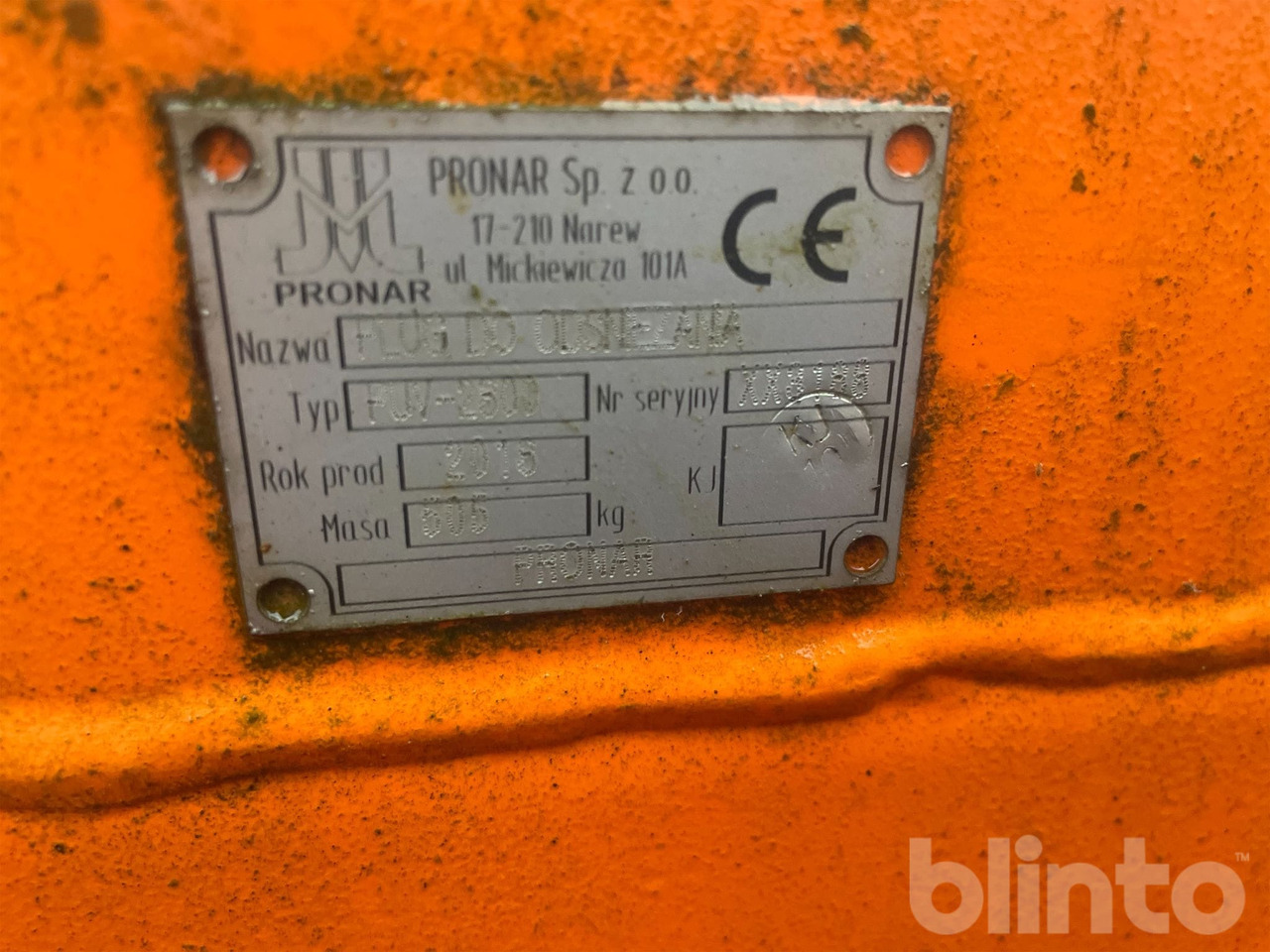 Pronar PUV 2800 - Hoja de bulldozer: foto 5 Pronar PUV 2800 - Hoja de bulldozer: foto 5