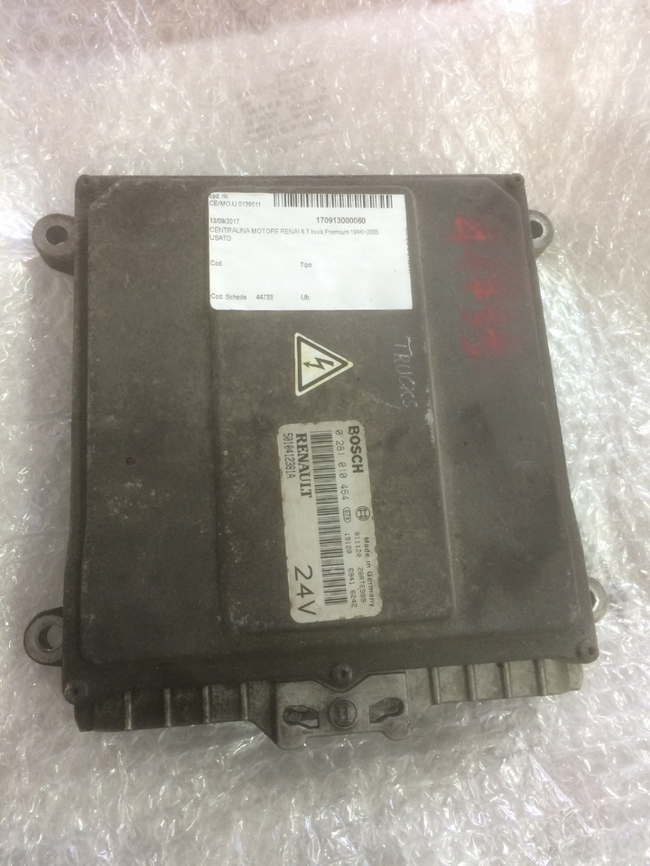 CENTRALINA MOTORE EDC - RENAULT PREMIUM - RIF. RENAULT 5010412381A - RIF. BOSCH 0281010464 - Unidad de control: foto 1 CENTRALINA MOTORE EDC - RENAULT PREMIUM - RIF. RENAULT 5010412381A - RIF. BOSCH 0281010464 - Unidad de control: foto 1