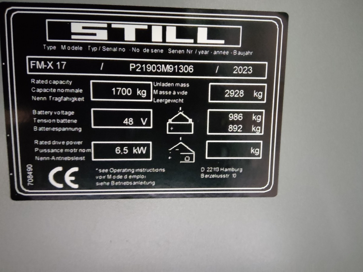 Still FM-X17 - Retráctil: foto 5 Still FM-X17 - Retráctil: foto 5