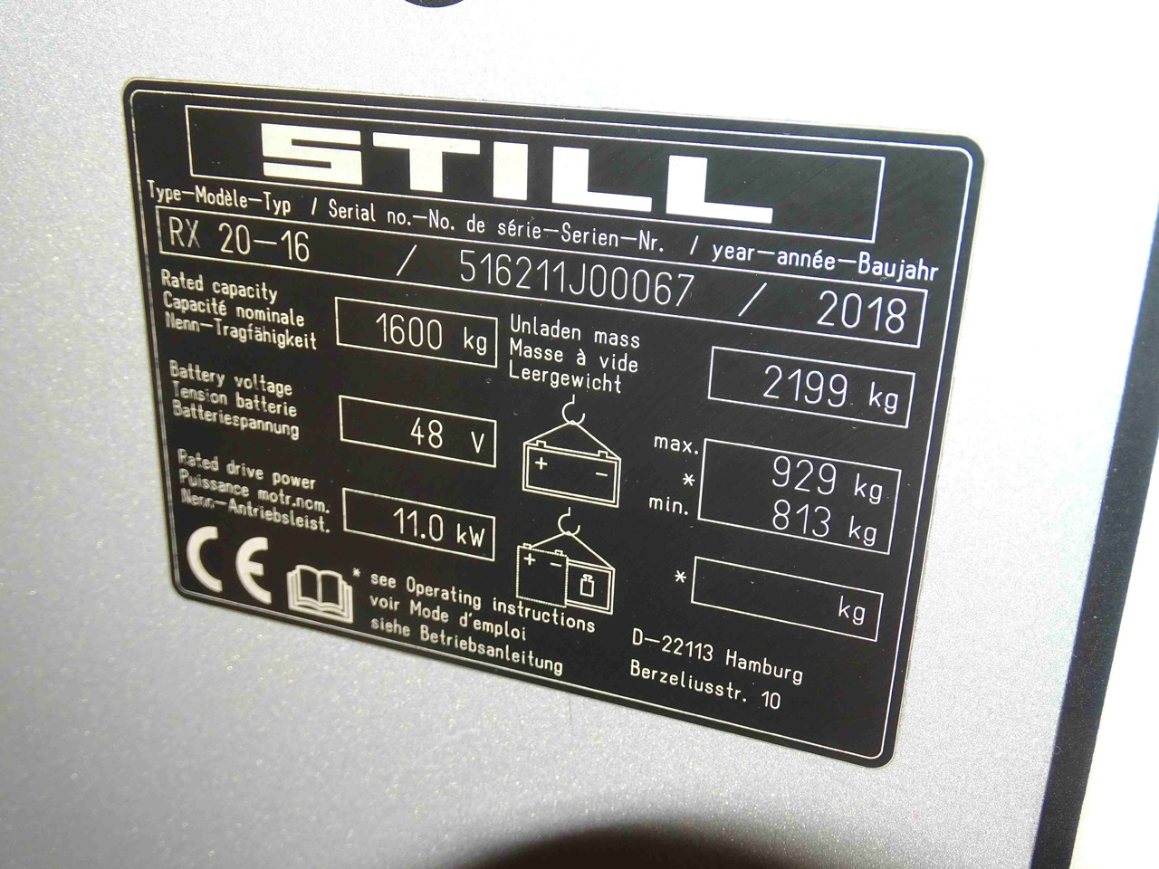 Still RX20-16 - Carretilla elevadora eléctrica: foto 5 Still RX20-16 - Carretilla elevadora eléctrica: foto 5