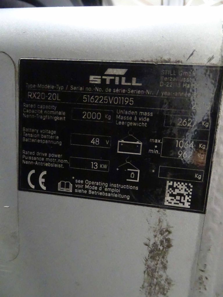 Still RX20-20L - Carretilla elevadora eléctrica: foto 5 Still RX20-20L - Carretilla elevadora eléctrica: foto 5
