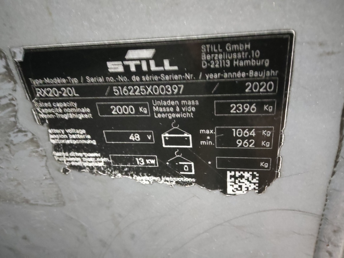 Still RX20-20L - Carretilla elevadora eléctrica: foto 5 Still RX20-20L - Carretilla elevadora eléctrica: foto 5