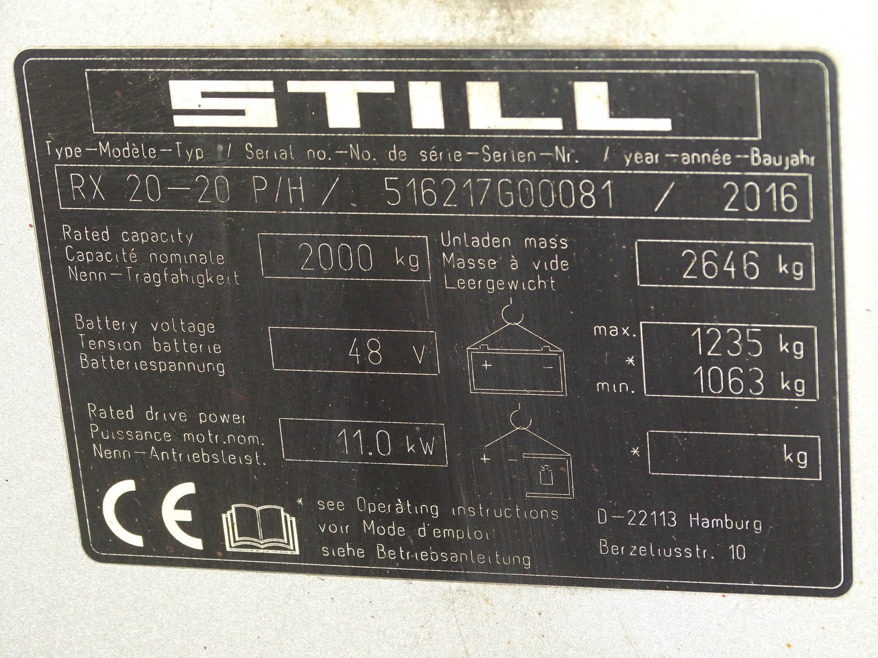 Carretilla elevadora eléctrica Still RX20-20P/H: foto 6