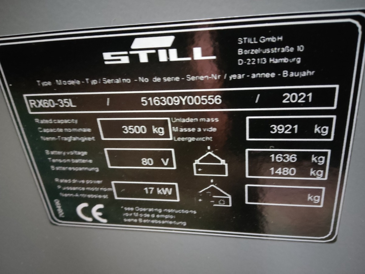 Still RX60-35L - Carretilla elevadora eléctrica: foto 5 Still RX60-35L - Carretilla elevadora eléctrica: foto 5