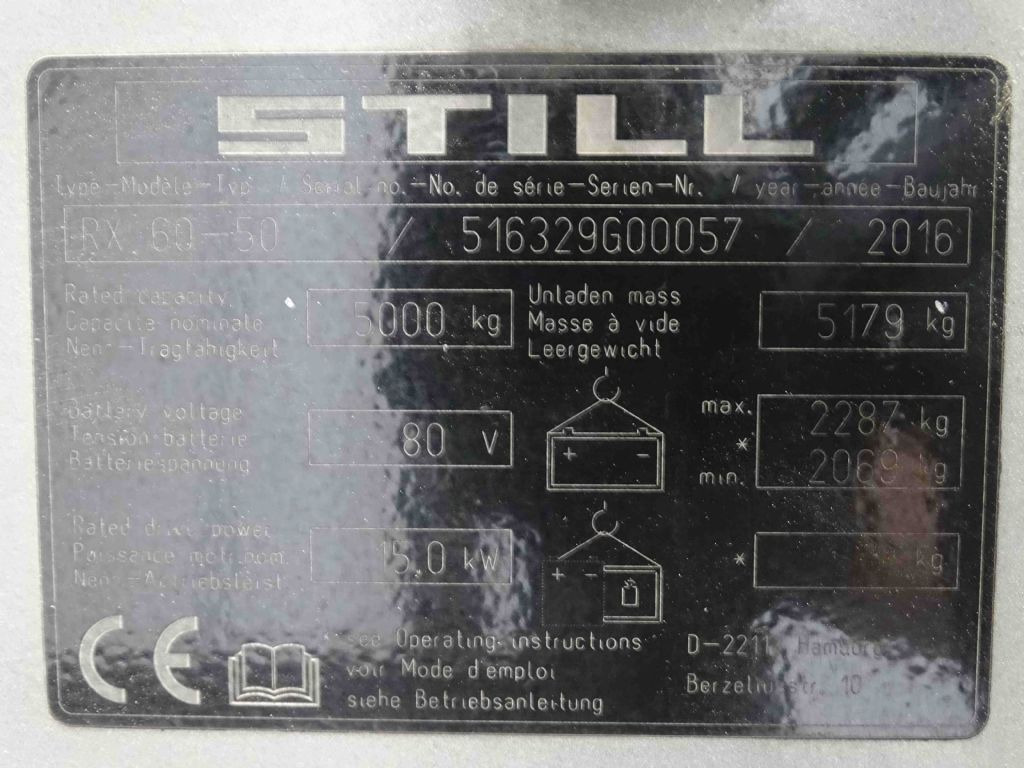 Still RX60-50 - Carretilla elevadora eléctrica: foto 5 Still RX60-50 - Carretilla elevadora eléctrica: foto 5
