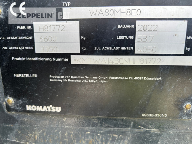 Leasing para Komatsu WA80M-8EO Komatsu WA80M-8EO: foto 6