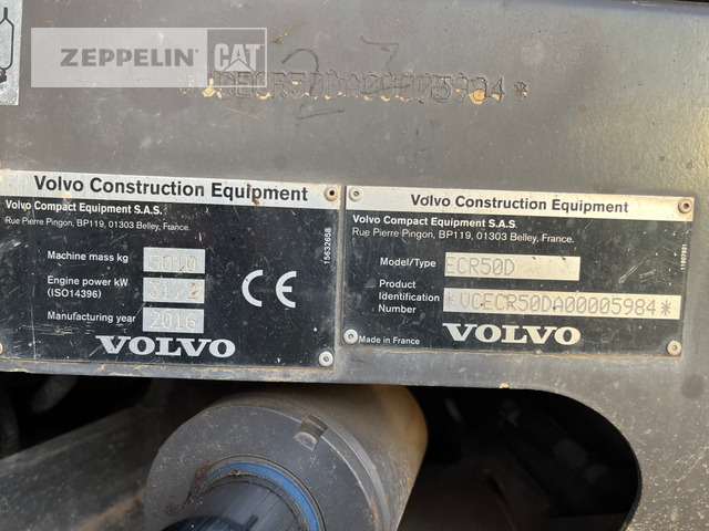 Volvo ECR50D - Miniexcavadora: foto 2 Volvo ECR50D - Miniexcavadora: foto 2