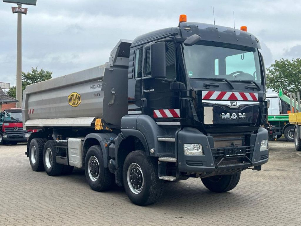 MAN TG-S 35.460 8x6 4 Achs Muldenkipper Meiller 18m³ - Camión portacontenedor de cadenas: foto 2 MAN TG-S 35.460 8x6 4 Achs Muldenkipper Meiller 18m³ - Camión portacontenedor de cadenas: foto 2