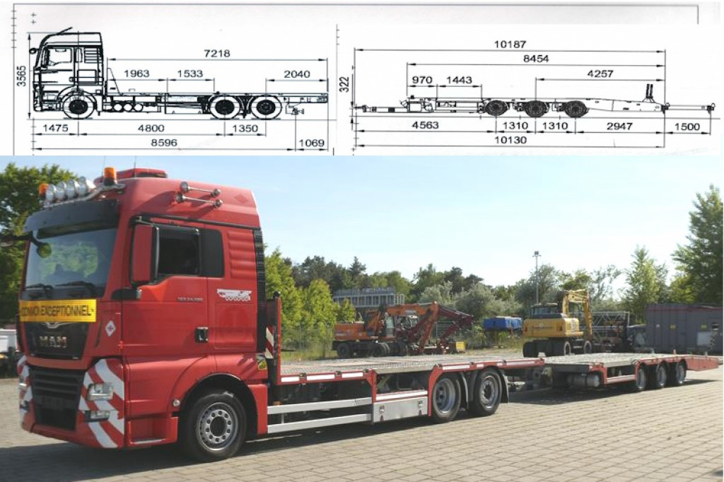 MAN TG-X 24.500 6x2-4 LL-U Pritsche Maschinentransporter - Camión caja abierta: foto 1 MAN TG-X 24.500 6x2-4 LL-U Pritsche Maschinentransporter - Camión caja abierta: foto 1