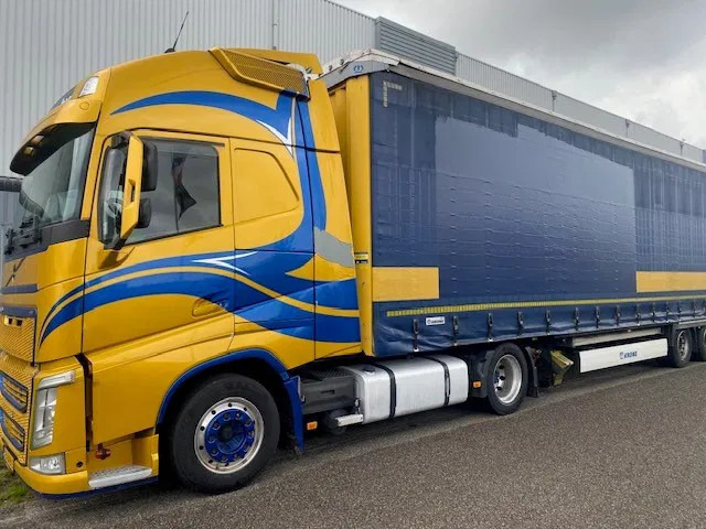 Volvo FH 13.460 "low deck" trekker, met volume oplegger Krone 102 cub. - Cabeza tractora: foto 1 Volvo FH 13.460 "low deck" trekker, met volume oplegger Krone 102 cub. - Cabeza tractora: foto 1