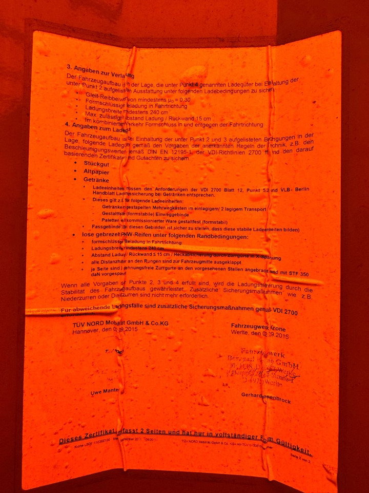 Semirremolque lona Krone SD Curtainsider MEGA Jumbo XL Zert Getränke etc: foto 14