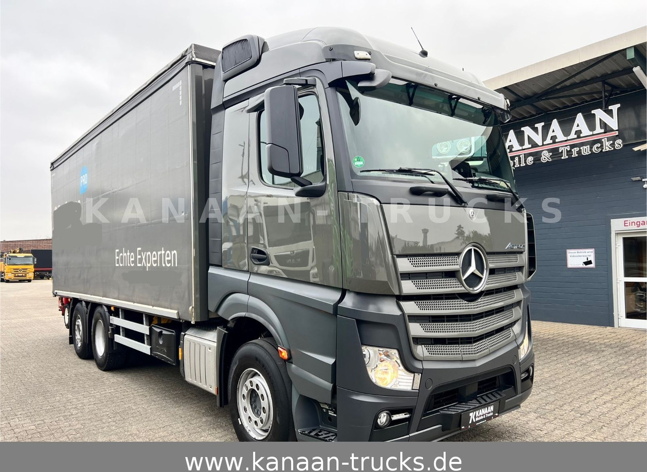 Mercedes-Benz 2548 Actros 6x2 Pritsche Moffet Mitnahme stapler - Camión grúa: foto 1 Mercedes-Benz 2548 Actros 6x2 Pritsche Moffet Mitnahme stapler - Camión grúa: foto 1